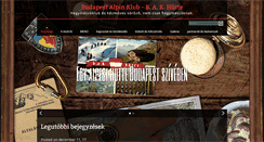 Desktop Screenshot of budapestalpinklub.hu