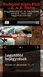 Mobile Screenshot of budapestalpinklub.hu